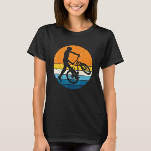 T-shirt Bmx Bicycle Racing Sports Retro Vintage Sunset Bik