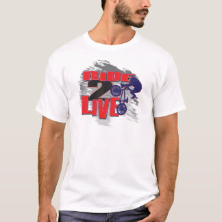 T-shirt BMX Biker Ride pour vivre