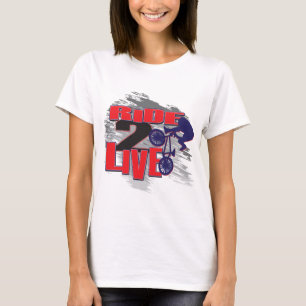 T-shirt BMX Biker Ride pour vivre