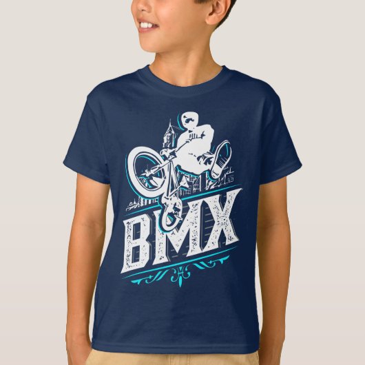 T-Shirt Bmx Classique - Vélo Bmx - Chemise Bmx Sky (Devant)