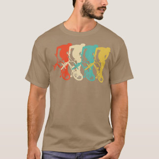 T-shirt BMX équitation Cool Rétro Dirt Vélo Course Tournée