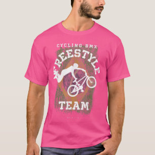 T-shirt BMX Freestyle Vélo Brésil Drapeau Vélo BMX