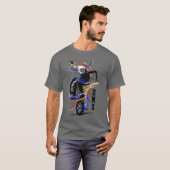 T-shirt Bmx Old School Vélo Flatland (Devant entier)