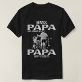 T-shirt BMX papa Comme papa régulier Glacière Funny BMX Cy (Design devant)
