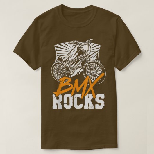 T-shirt BMX Rocks Vélo Skeleton Vélo Vélo Hal (Design devant)