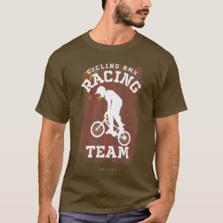 T-shirt BMX Vélo Chine Drapeau Vélo Vélo Course BMX 256