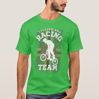T-shirt BMX Vélo Dominique Drapeau Vélo Vélo Course BMX