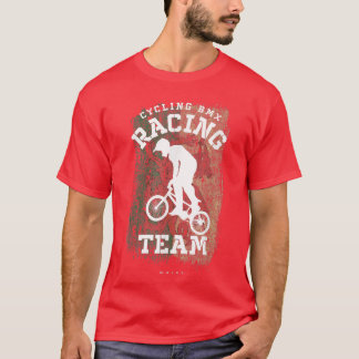 T-shirt BMX Vélo Pays de Galles Drapeau Vélo Vélo Course B