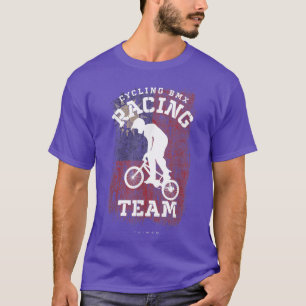 T-shirt BMX Vélo Taïwan Drapeau Vélo Course BMX
