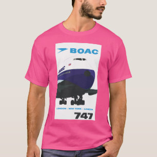 T-shirt Boac 747 Londres - New York