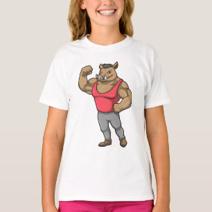 T-shirt Boar Bodybuilder Muscles Bodybuilding