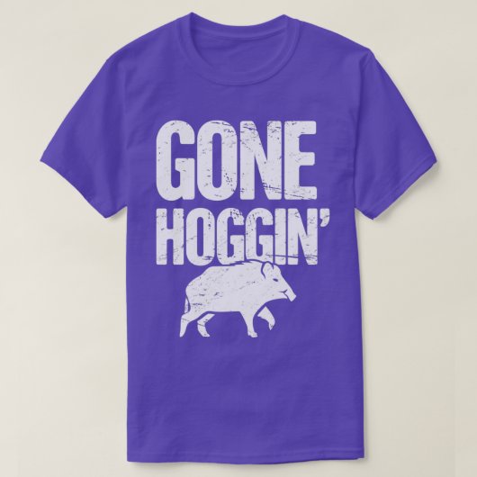 T-shirt Boar Hunting Wild Hog Hunter Hoggin (Design devant)