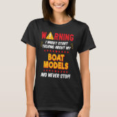 T-shirt Boat Models Ship Builder Saying Joke Graphic (Devant)