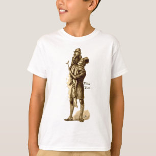 T-shirt Bob Cratchit et Tiny Tim dans un Carol de Noël
