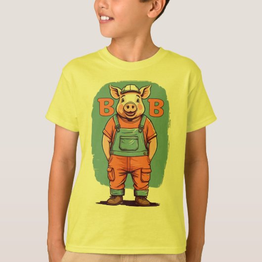 T-shirt Bob le cochon (Devant)