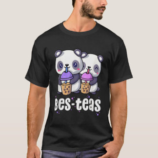T-shirt Boba Bes Teas Kawaii Panda Bubble Tea