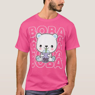 T-shirt Boba Bubble Milk Tea Kawaii Polar Bear for Teens G