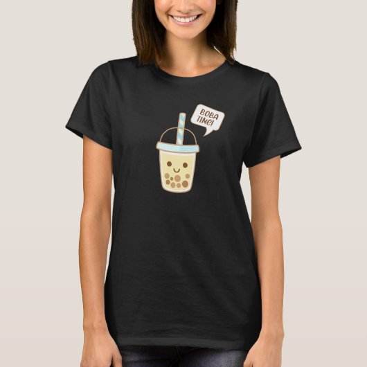T-shirt Boba Bubble Tea Time (Devant)
