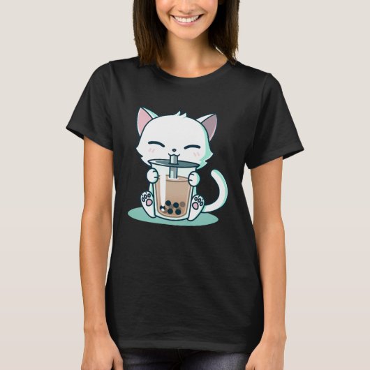 T-shirt Boba Cat Kitten (Devant)