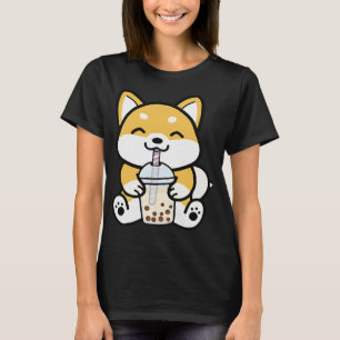 T-shirt Boba Corgi   Thé au lait   Corgi Lover