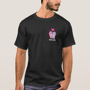 T-shirt Boba Deux Baes Poche Buble Thé Boba Couple Drinki