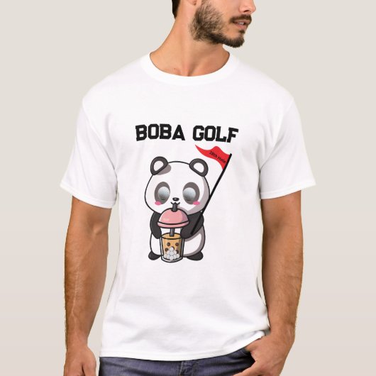 T-shirt Boba Golf | Milk Tea | Bubble Golf | Golfer (Devant)