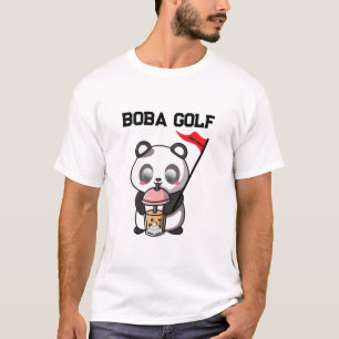 T-shirt Boba Golf Thé au lait Bubble Golf Golfeur