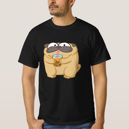 T-shirt Boba Pug (Devant)
