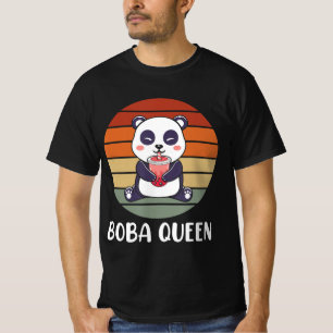 T-shirt Boba Queen Buble Tea Japonais Cute Panda Anime Ka