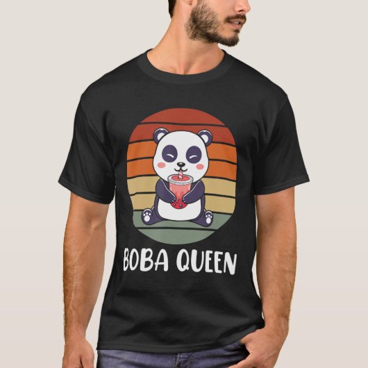 T-shirt Boba Queen Buble Tea Japonais Cute Panda Anime Ka (Devant)