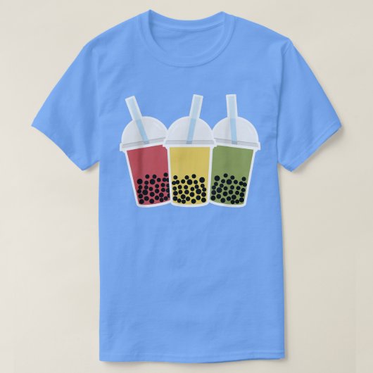 T-shirt Boba Tea Bubble Tea Design (Design devant)