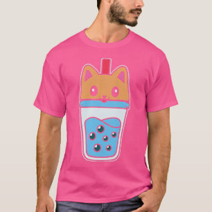T-shirt Boba Tea Cat Buble Tea Kawaii Anime Japanese Neko 