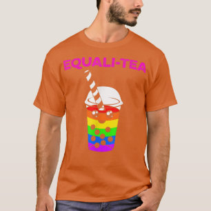 T-shirt Boba Tea Equalitea Cute Kawaii Bubble Milk Tea