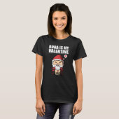 T-shirt Boba Tea is My Valentine Santa Clause Anti Valenti (Devant entier)