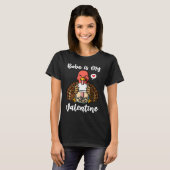 T-shirt Boba Tea is My Valentine Turkey Anti Valentines Da (Devant entier)