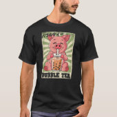 T-shirt Boba Tea Pig Bubble Tea (Devant)