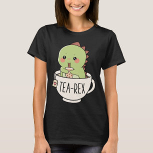 T-shirt Boba Tea-Rex Cute T-Rex Dinosaur Lover Kawaii Funn