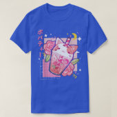 T-shirt Boba Thé Chat Bubble Thé Kawaii Anime Japonaise Fi (Design devant)