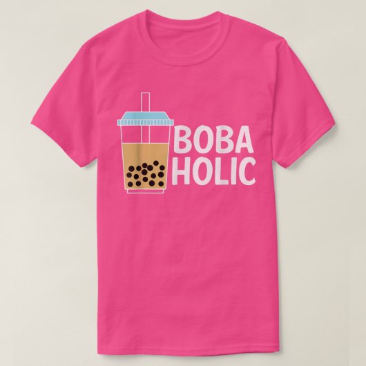 T-shirt Bobaholic Boba Tea Bubble Tea (Design devant)