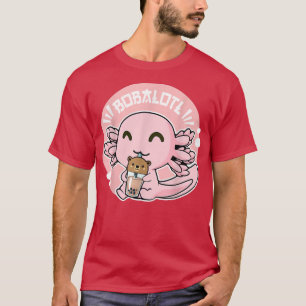 T-shirt Bobalotl Boba Kawaii Axolotl Boba Bubble Milk Tea