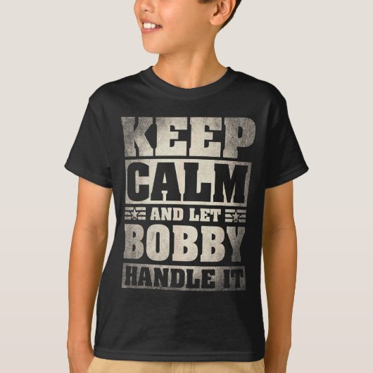 T-shirt Bobby Name Shirt D Bobby First Name (Devant)