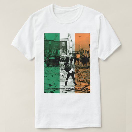 T-shirt Bobby Sands - An Irishman who doesnt want to be br (Design devant)
