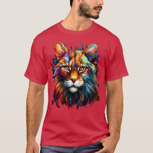 T-shirt Bobcat Rainbow