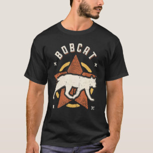 T-shirt Bobcat Vintage Retro Classic Animal