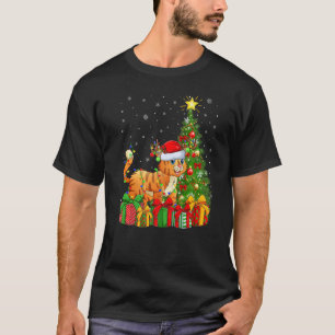 T-shirt Bobcat Xmas Holiday Père Noël Bobcat Christmas Tre