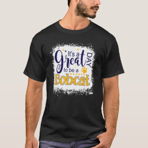 T-shirt Bobcats École Sports Ventilateur Chat Appréciation