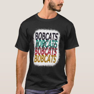 T-shirt Bobcats Enseignant École Sports Ventilateur Équipe