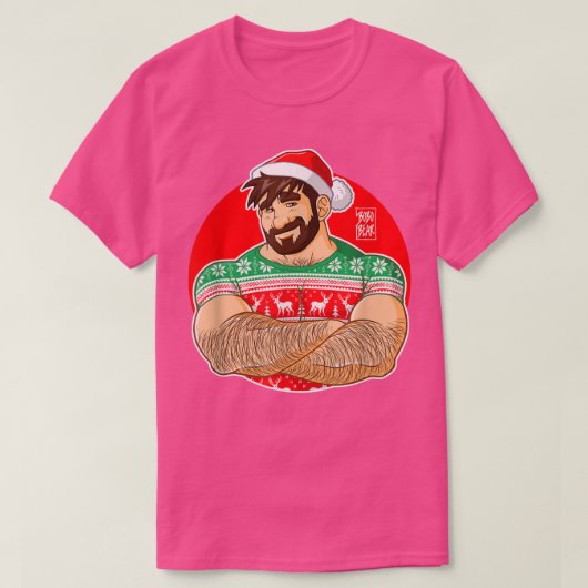 T-shirt Bobo BearAdam aime croiser les armes à Noël (Design devant)
