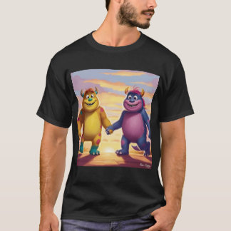 T-shirt Bobo et Zippy : Des amis brillants dans un monde m