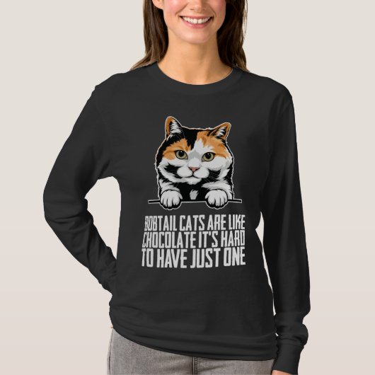 T-shirt Bobtail cat Bobtail mom Bobtail dad (Devant)